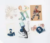 Ohne Titel (6 Blätter) by Nancy Spero, 1994, screenprint, sold Jul 2021