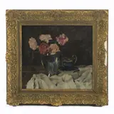 Ohne Titel (Blumenstillleben) by Constantin Gerhardinger, 1920, oil on canvas, sold Jul 2021