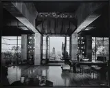 Frank Lloyd Wright, Freeman House, Los Angeles, California by Julius Shulman, 1953, gelatin silver print, sold Jul 2021