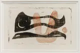 Ohne Titel (Abstrakte Komposition) by Rolf Cavael, 1950, monotype, sold Dec 2020