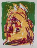 Portrait als Pionier by Georg Baselitz, 1997, lithograph, sold Dec 2020