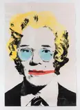 Ohne Titel (Paste up) by Brainwash Mr & Thierry Guetta, 2009, watercolor, sold Dec 2020