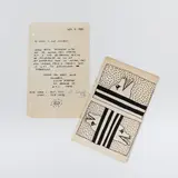 Autograph: 'To whom it may concern' (Bescheinigung für Angel Ortiz), 4. November 1983 by Keith Haring, drawing, sold Dec 2020