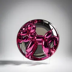 Balloon Dog (Magenta) by Jeff Koons, 2015, acrylic, sold Dec 2020