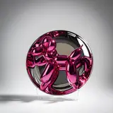 Balloon Dog (Magenta) by Jeff Koons, 2015, acrylic, sold Dec 2020