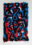 Standart Abstrakt by A. R. Penck, 1997, screenprint, sold Dec 2020