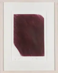 Fall by Arnulf Rainer, 1972, drypoint, sold Dec 2020