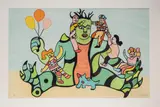 Le Monstre by Niki de Saint Phalle, 1995, lithograph, sold Dec 2020
