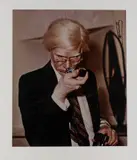 Andy with Flakon', ca. 1975 by Andy Warhol und Zoa, photograph, sold Dec 2020