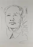 Wallpaper 'Mao by Andy Warhol, 1989, screenprint, sold Dec 2020