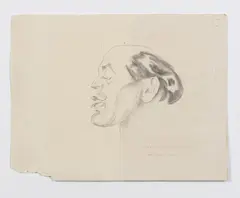 Porträt Robert Freumo (?) by Olaf Gulbransson, 1931, pencil, sold Jun 2020