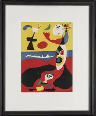 L´été' (Sommer) by Joan Miró, 1938, lithograph, sold Jun 2020