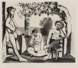 Bacchanale by Pablo Picasso, 1955, aquatint, sold Jun 2020