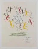 La Ronde de la Jeunesse by Pablo Picasso, 1961, lithograph, sold Jun 2020