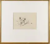 Löwenjunges by Wilhelm Kuhnert, 1913, pencil, sold Jun 2020