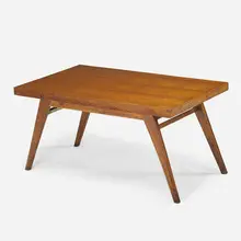 Work Table by Pierre Jeanneret, France/India, sold Jan 2017