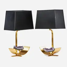 Two Table Lamps by attribution Willy Daro, Belgium, sold Jan 2017