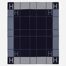 Rare Avalon III blanket by Hermès, c. 2000, wool, cashmere, sold Jan 2023