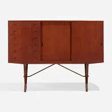 Sideboard, model CH 304 by Hans J. Wegner, c.1950, teak, oak, brass, sold Jan 2023