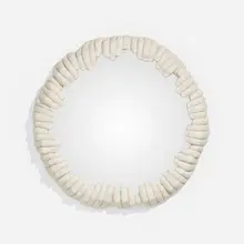 Hand mirror by Richard Etts, 1976, plaster, mirrored glass, sold Jan 2023
