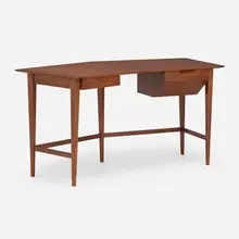 Desk by Edward Wormley, c. 1955, walnut, sold Jan 2023