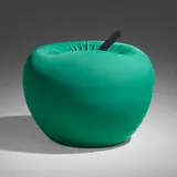 Apple chair by Studio65, c. 1968, fabric over foam, sold Jan 2023
