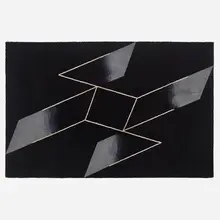 Structural Constellation carpet by Josef Albers, 1988, woven wool, sold Jan 2023
