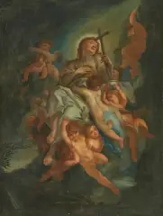 Umkreis Maria Himmelfahrt by Domenico Piola, oil on canvas, offered Dec 2025