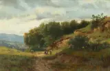 Sommerlandschaft by Ludwig Correggio, 1873, oil on canvas, offered Dec 2025