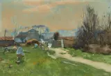Landschaft mit Bauer by Willem de Zwart, watercolor, offered Dec 2025