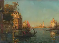 Venedig by Antoine Bouvard, oil on canvas, sold Dec 2025