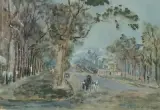Strassenszene by Hanna Radzka-Cybisowa, 1933, gouache, sold Dec 2025