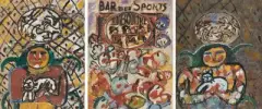 Lot drei Kompostionen by Armand Avril, mixed media, offered Dec 2025