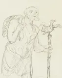 La fuite de St. Pierre by Charles Lapicque, 1960, pencil, sold Dec 2025