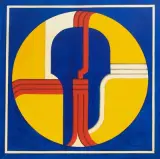 Maya II by Brigitta Malche, 1970, acrylic, sold Dec 2025