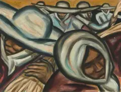 Feldarbeiter by Pablo Baens Santos, 1979, oil on canvas, offered Dec 2025