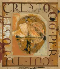 Cio per cui tu fosti creato by Bruno Ceccobelli, mixed media, offered Dec 2025
