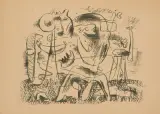 Groteske by Willi Baumeister, 1946, lithograph, sold Dec 2025