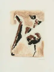Cavaliere superstite by Marino Marini, 1963, color etching, offered Dec 2025