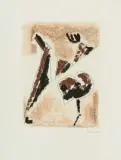 Cavaliere superstite by Marino Marini, 1963, color etching, offered Dec 2025