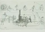 Stuttgarter Abfuhrwesen by Reinhold Nägele, 1911, etching, offered Dec 2025