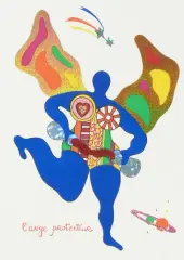 L'ange protecteur by Niki de Saint Phalle, color lithograph, sold Dec 2025