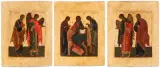 Russisch, 19.Jh by 3 Ikonen "Erweiterte Deesis", tempera, offered Nov 2025