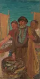 Pêcheurs du Léman by Edouard Vallet, 1904, oil on canvas, offered Nov 2025