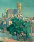 Eglise Saint-Gervais, Paris by Wilhelm Gimmi, 1925, oil on canvas, offered Nov 2025