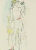 Tineli by Alois Carigiet, 1958, watercolor, sold Nov 2025