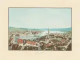 Vûe de Zurich depuis l'Eglise de St. Pierre by Heinrich Siegfried, aquatint, sold Dec 2025