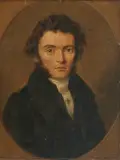 Herrenbildnis by Georg Anton Gangyner, 1834, oil on board, sold Dec 2025