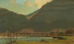 Le Petit Salève by Daniel Ihly, oil on panel, offered Dec 2025