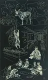 Vom Tier zum Teller by Hans Jörg Limbach, 1957, oil on board, offered Dec 2025